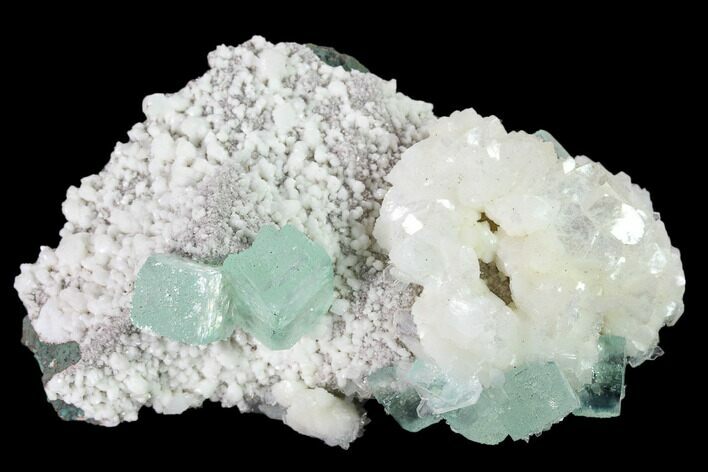 Green Apophyllite, Heulandite & Stilbite Association - India #135814